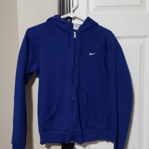 Blue zipper Nike sweatshirt